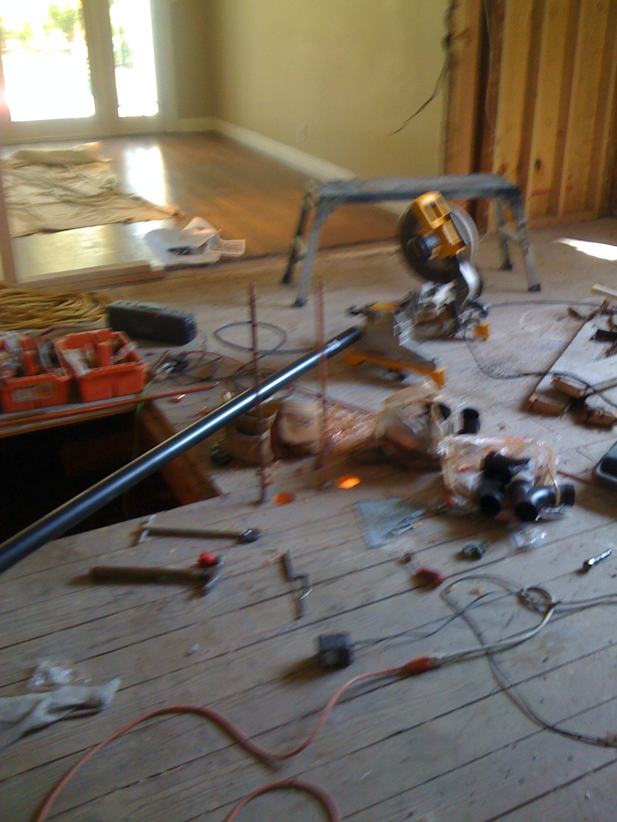 replacing all of the sewer lines on the existing home, plus all new plumbing kitchen area